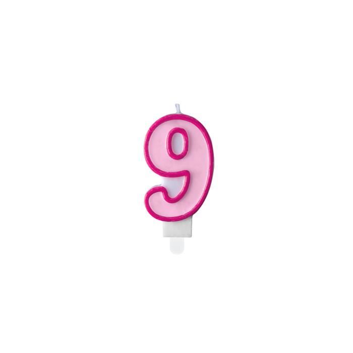 Bougie Anniversaire 9 Ans Rose Cdiscount Maison Bougie Anniversaire 9 Ans Rose Cdiscount Maison