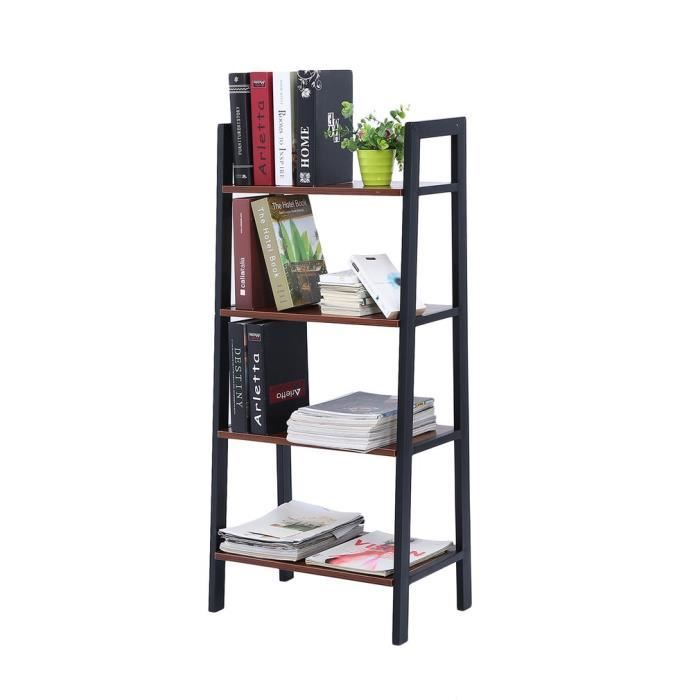 Bibliotheque Etagere Design Industrielle 4 Niveaux Meuble De