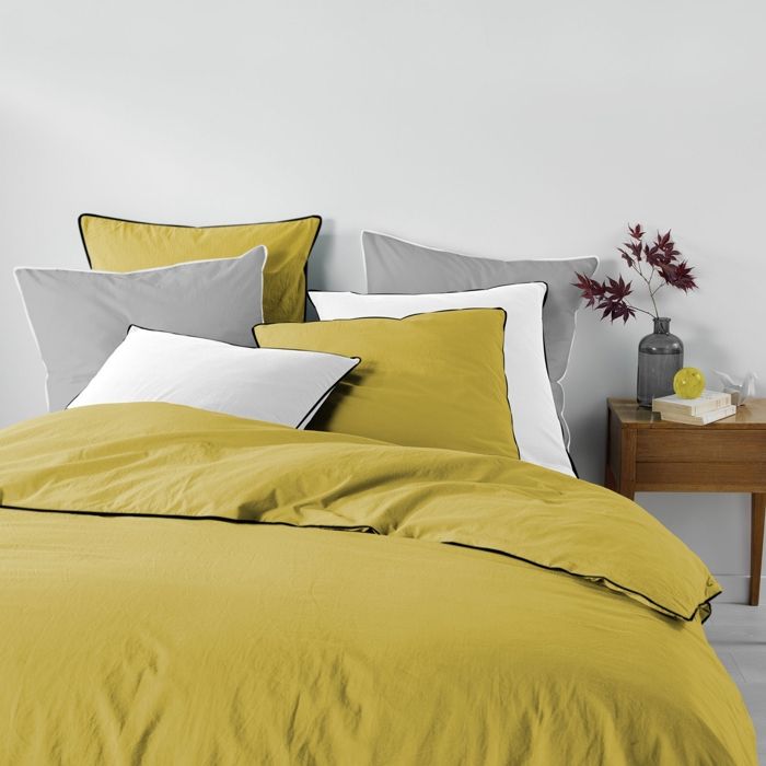 Parure De Lit 3 Pièces  linette  240 x 220 cm Jaune