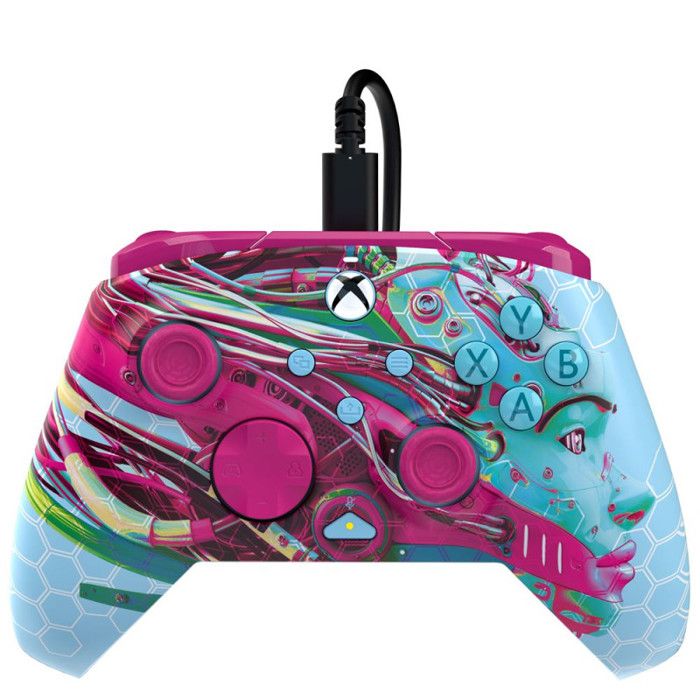 Manette filaire Pdp Rematch Glow Wired Advanced Android Dreams pour Xbox Series X S Xbox One et PC Manette filaire Pdp Rematch Glow Wired Advanced Android Dreams pour Xbox Series X S Xbox One et PC