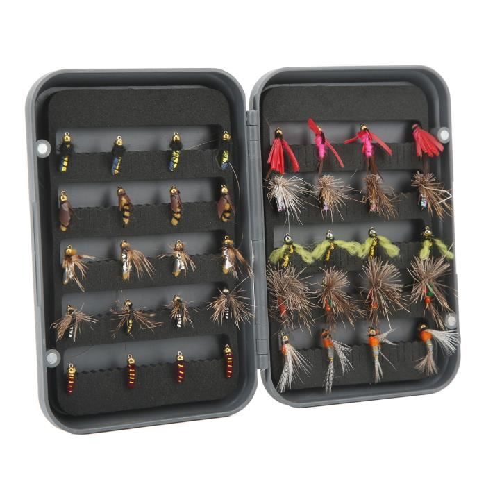 Lot De 90 Leurres De Pêche à La Mouche Vintage – Assortiment De Mouches