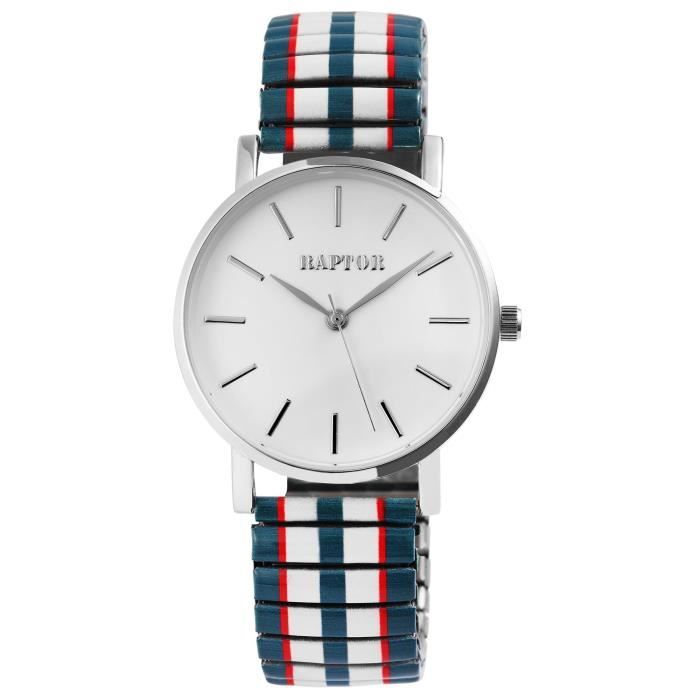 Montre water resistant Mouvement quartz bracelet élastique simple  