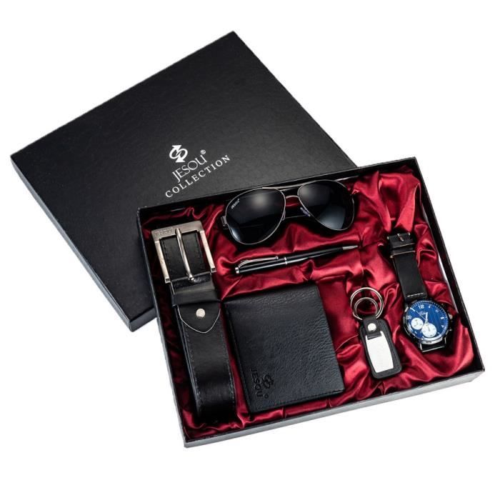 RMEGA® Coffret Cadeau Montre Homme Portefeuille + Lunettes de