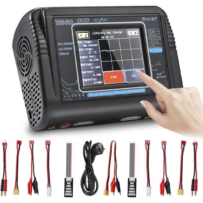 Traxxas Ez Peak Live Dual Chargeur multi-chimie 200 W avec ID