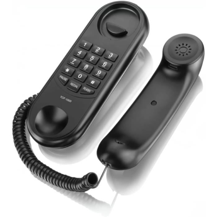 Téléphone Fixe Filaire, Téléphone Fixe À Fixer Au Mur, Téléphone Fixe À ...