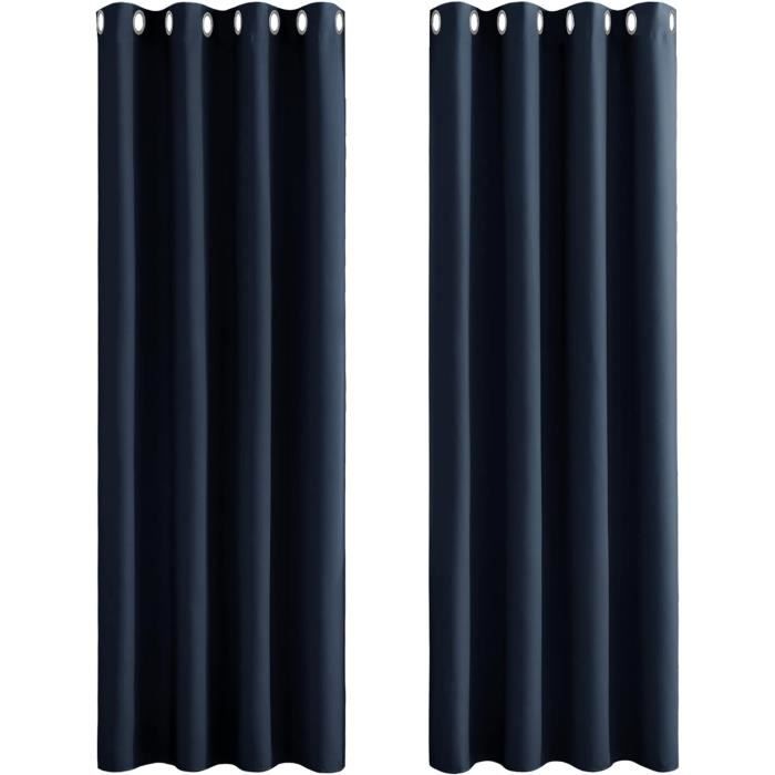 Rideaux Isolant Thermiques Rideaux De Fenêtre À Oeillets Décoratif Tissu Solid Polyester
