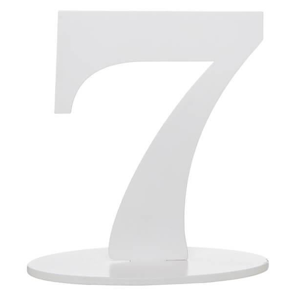 S R//5051-1 Centre de Table Anniversaire Blanc 60 Ans en Bois.