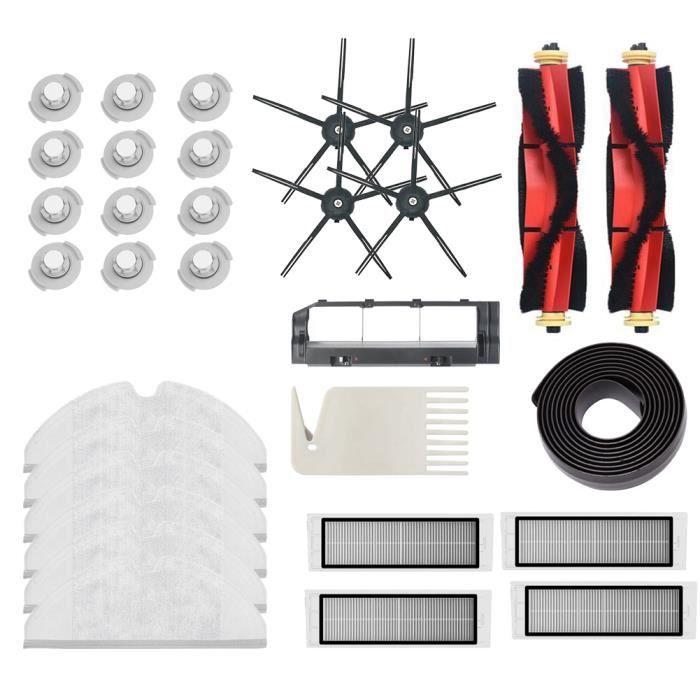 22pcs Aspirateur de robot HEPA Filtres HEPA Accessoires de pinceau pour Xiaomi Roborock S5 S6