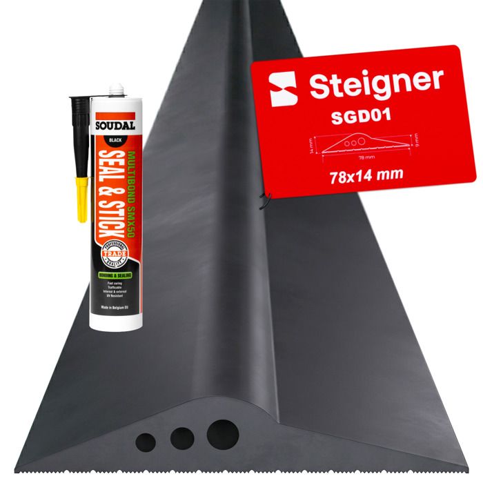 Corde D'étanchéité Fibres Céramiques STEIGNER SKD01-10 – 5 M, 10x10 Mm – Résiste Jusqu'à 1260°C – Avec Colle Thermique – Pour Cheminées, Poêles