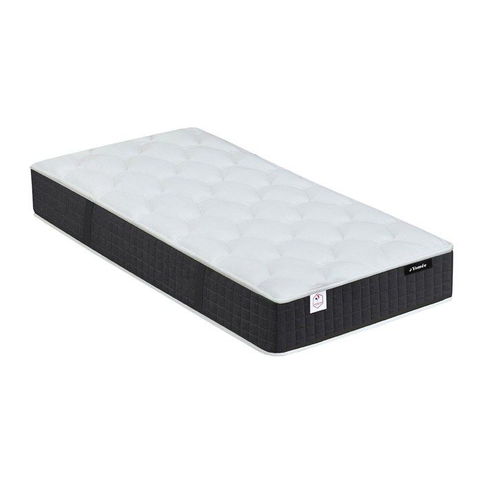 Matelas de relaxation 80 x 200 cm ressorts ensachés et mémoire de forme ép.24cm - PAROX II de YSMÉE Matelas de relaxation 80 x 200 cm ressorts ensachés et mémoire de forme ép.24cm - PAROX II de YSMÉE