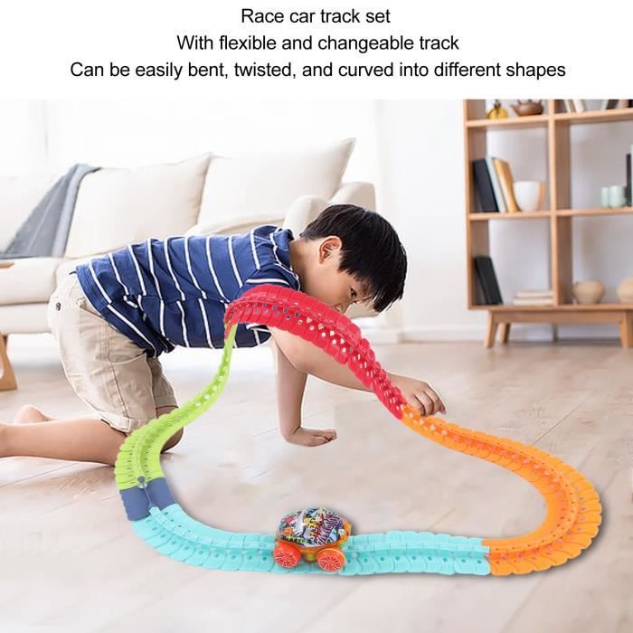Jouet Train électrique Clickrail Magnétique - Piste Flexible 3D, Configurations Variées - Ensemble De Construction Pour Enfants (81 Ou 118 Pièces)