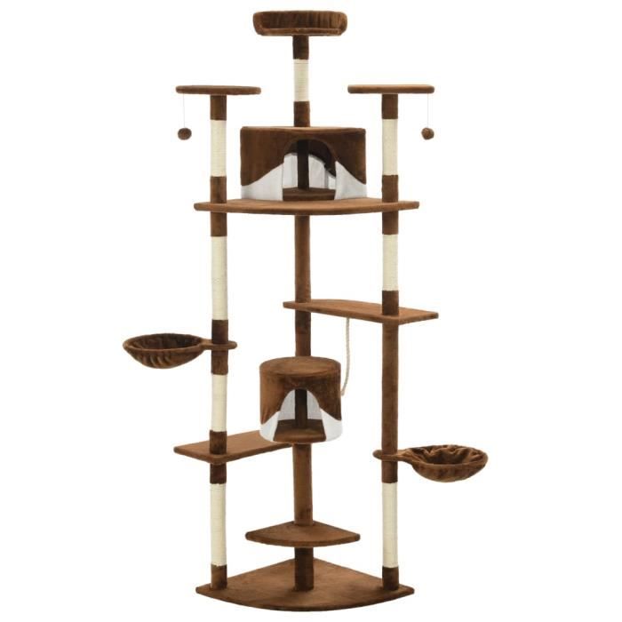 Vidaxl Arbre à chat avec griffoirs en sisal 203 cm