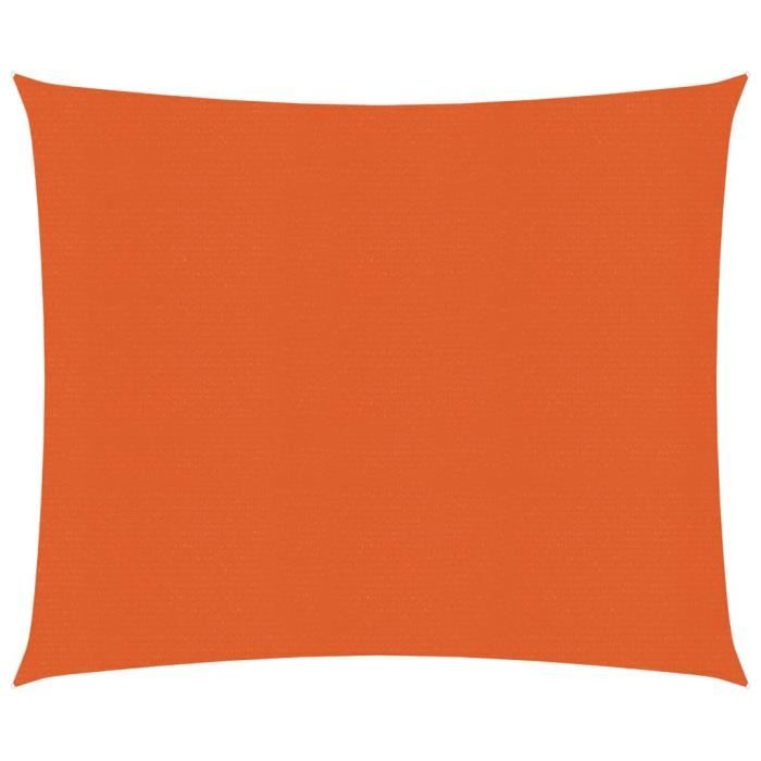 vidaXL Voile dombrage 160 g-m² Orange 25x3 m PEHD