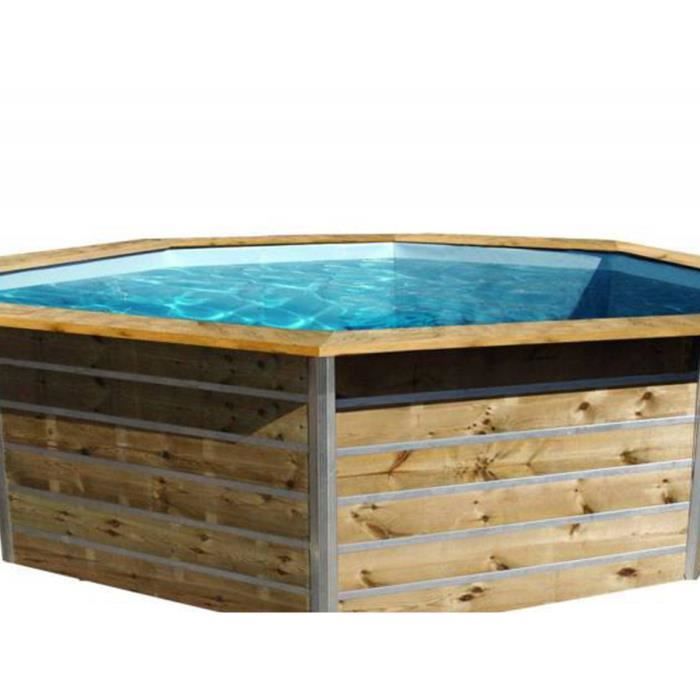 Liner De Remplacement Piscine Bois Océa Ø4.30x1.20m - Gris, Ubbink