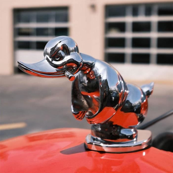 Ornement De Capot Pour Camion/Voiture - Alliage Argenté, 7x4x10cm - Fixation Par Boulons, Style Personnalisé - Cadeau Pour Passionnés D'auto