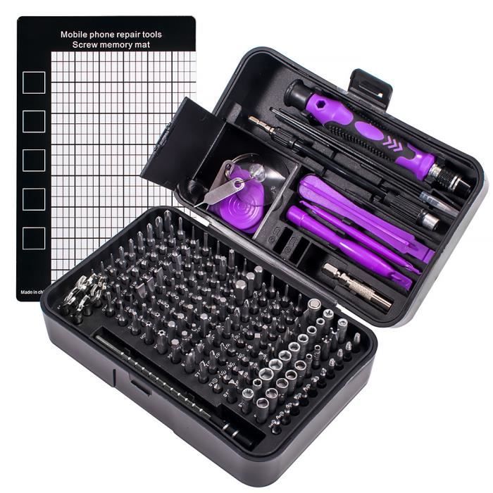Tournevis De Précision 5-en-1 - Pour Réparation Téléphone Et électronique - Embouts Torx, Cruciforme, Plat