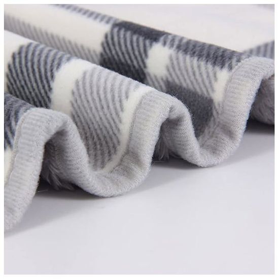 Poncho Polaire Plaid Châle Cape Femme Avec Boutons - Couverture Canapé Chaud Hiver 100x140cm