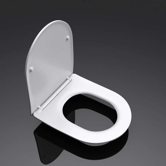 Abattant WC 'Glitter' pailleté Design - Argent - 35.5 x 46.5 x 5.5 -  Plastique