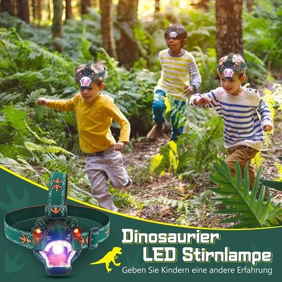 LIWI-Lampe frontale LED dinosaure pour enfants, portable ultra