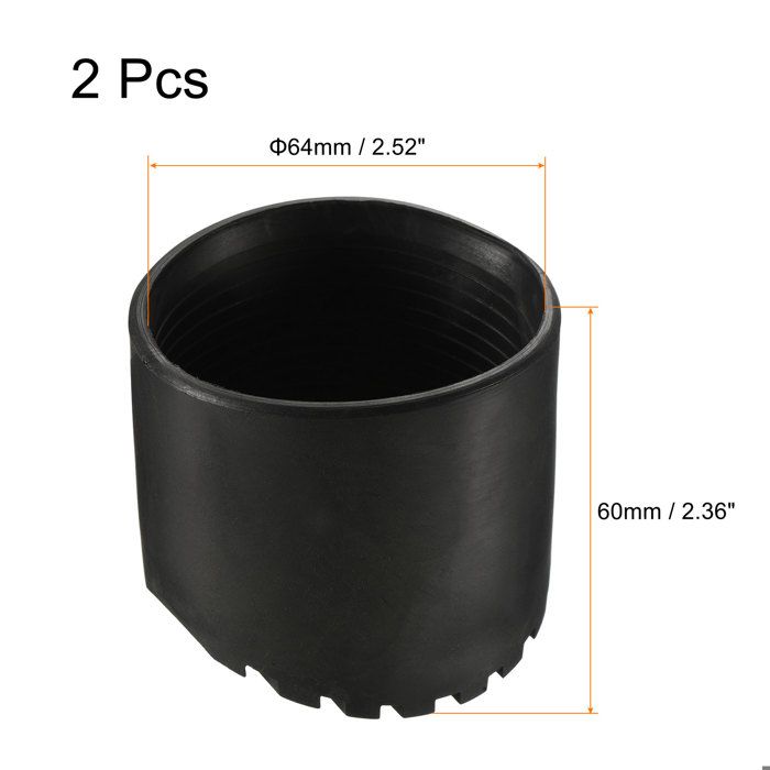 2 Protections Pieds Antidérapants Pour Échelle Enfant - Capuchons Caoutchouc Rouge - Neufs