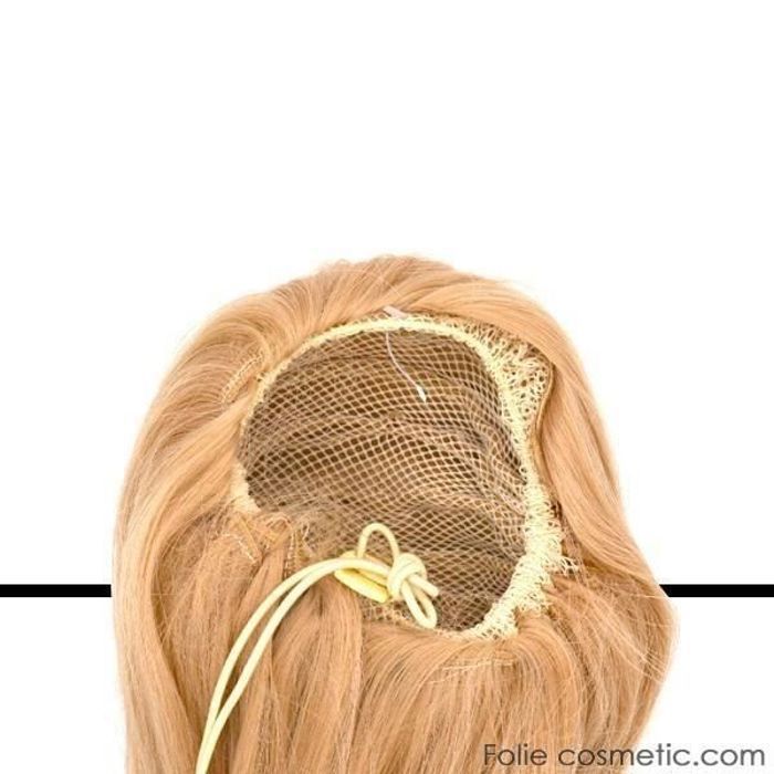 Queue De Cheval Postiche Synthétique Ondulée Blond Foncé Cuivré - 65 Cm - Attache Pince Crabe - Pour Femme