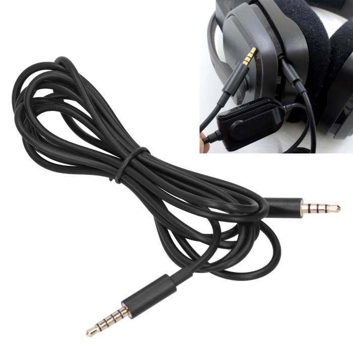 Rallonge de casque de câble audio 2M avec prise jack 3,5 mm à 3,5 mm pour  Astro A30 A40 A10 - Cdiscount Informatique