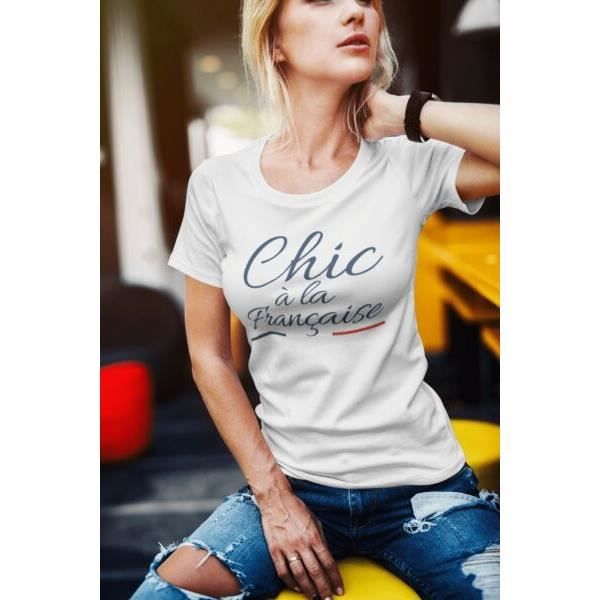Tee Shirt Femme LA FRENCH TOUCH Chic à la française Rose