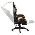 *7190Classique Chaise de bureau - Fauteuil de bureau Fauteuil de jeux vidéo - Chaise Confortable Fauteuil gamer avec repose-pied Noi-2