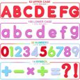 MORFONE 273PCS Lettres et Chiffres Magnétiques pour Enfants – Coffret Complet, Lettre Alphabet ABC – Aimants – Tableau Magnétique-2