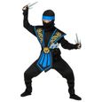 Panoplie ninja bleu enfant luxe et accessoires - plusieurs tailles -vidéo-2