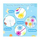 30pcs Mains Collantes,Jouets Extensibles Paumes Colorés Sticky Hands