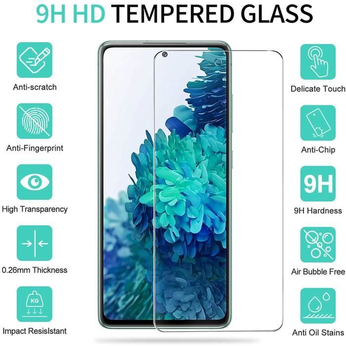 amahousse Vitre Galaxy S20 FE protection d'écran en verre trempé pas cher 