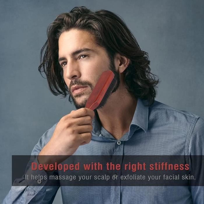 NewFerU Brosse De Nettoyage Pour Bouteille De Soda En Acier Inoxydable Avec Pointe En Laine De Sanglier Naturel Long Manche, Flexible Et Flexible Pour Nettoyer Le Fil épais Pour Goulot étroit