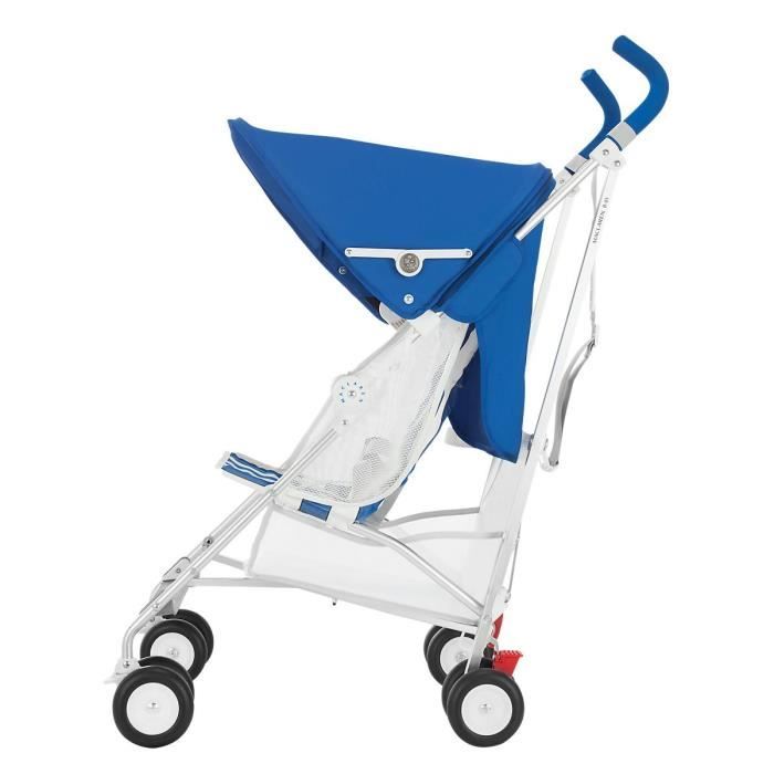 MACLAREN Poussette Canne Bebe Volo Bleu Blanc Cdiscount Puericulture Eveil bebe