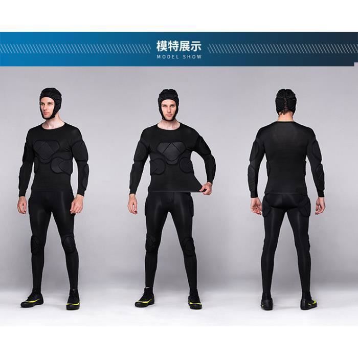 Maillot De Protection Rembourré - Pour Football, Rugby, Sports De Combat - Ultra-léger, Respirant - Protège Dos, épaules, Côtes