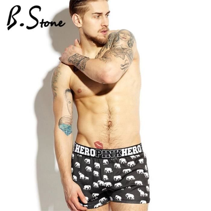 Sous vetement 4 pieces mode marque Explosion hommes boxeurs Shorts male Sexy sous vetements gros coton qualite Type GREEN x4 Blanc Cdiscount Pret a Porter