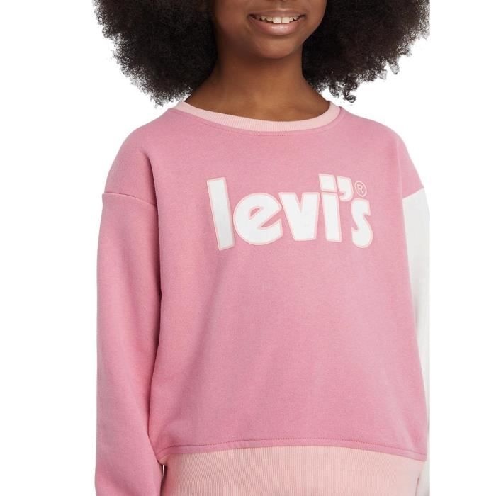 Sweat levis rose fille best sale