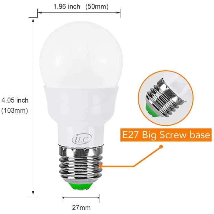 Ampoules LED Couleur, 10W E27 LED Couleur Changement Dimmable RGBW Lampes avec Télécommande, Fonction de Mémoire - Bricolage