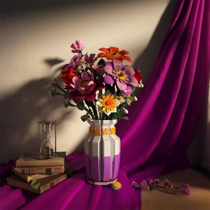 Jouets de bouquet de fleurs, kit de construction de bouquet, jouets d Jouets de bouquet de fleurs, kit de construction de bouquet, jouets d