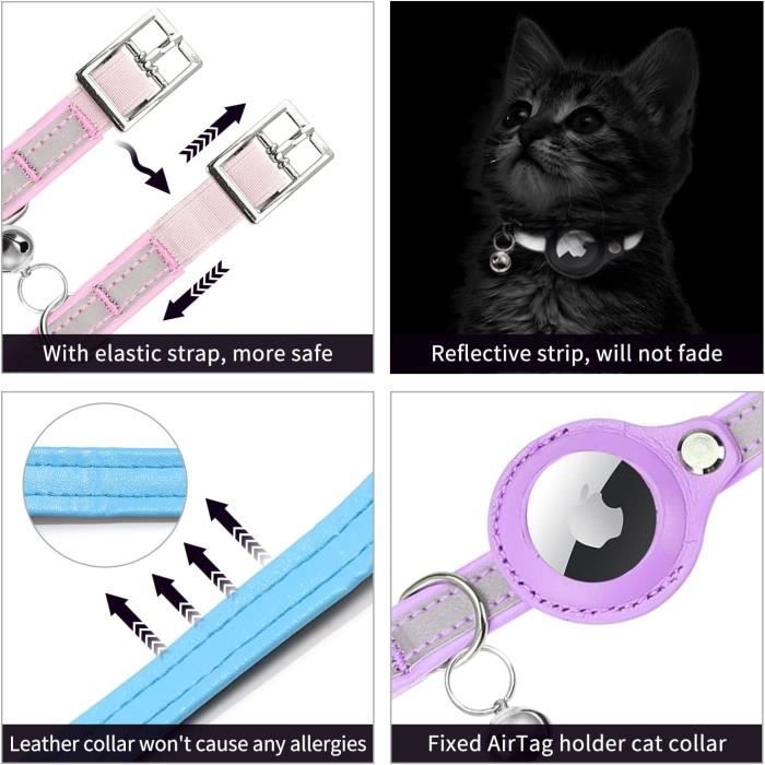 Installer un collier de chat Airtag avec clochette, étui de support Airtag  étanche, collier de suivi GPS pour animaux de compagnie, moulage Apple Air  Tag - AliExpress