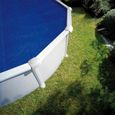 Bâche à bulle ronde pour piscine acier GRE - Ø 350 cm - Bleu - 180 µ-4