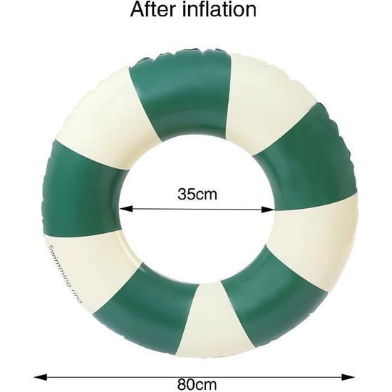 Bouée Piscine Queue De Sirène Géante – 110 Cm – Extra Large 42 Cm Intérieur – Adulte Ou Enfant – PVC Résistant – Pour Fêtes Et Photos