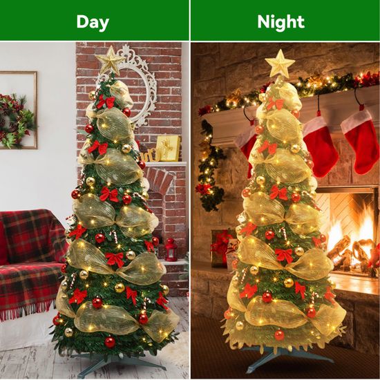 Herrselsam Sapin De Noël Artificiel En PVC De 120 Cm Avec Support En