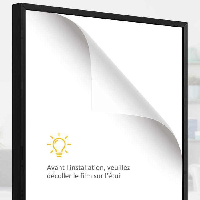 Cadre Pour Maillot De Football 60x80 Cm - Double Bordure Aluminium Et MDF - Exposition Sport