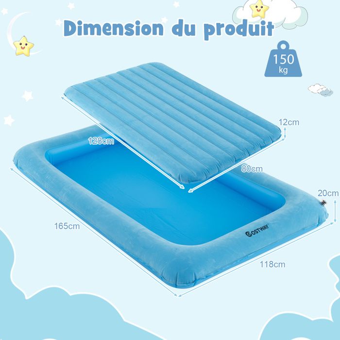 Matelas Gonflable Lounge Auvent Rétractable Amovible Flotteur De Piscine A 2 Places Charge 180kg Ile Flottante 186x186x155cm
