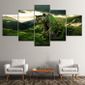 Toile modulaire maison moderne 5 pièces-pcs Lion Statue peinture décor HD  cadre Tableau impression mur Art photos pour s~9739 - Achat / Vente tableau  - toile - Cdiscount