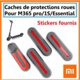 Cache xiaomi M365 protection roues trottinette électrique PRO 1S ESSENTIAL avec stickers réfléchissants inclus-0
