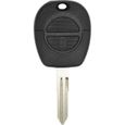 Coque Clé pour Nissan Micra Almera Primera - Plip clé télécommande 2 Boutons Lame Phonillico®-0
