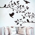 TD® Stickers muraux artistiques en forme d'oiseau tendance et contemporain embellir décoration intérieur unique salon chambres-0