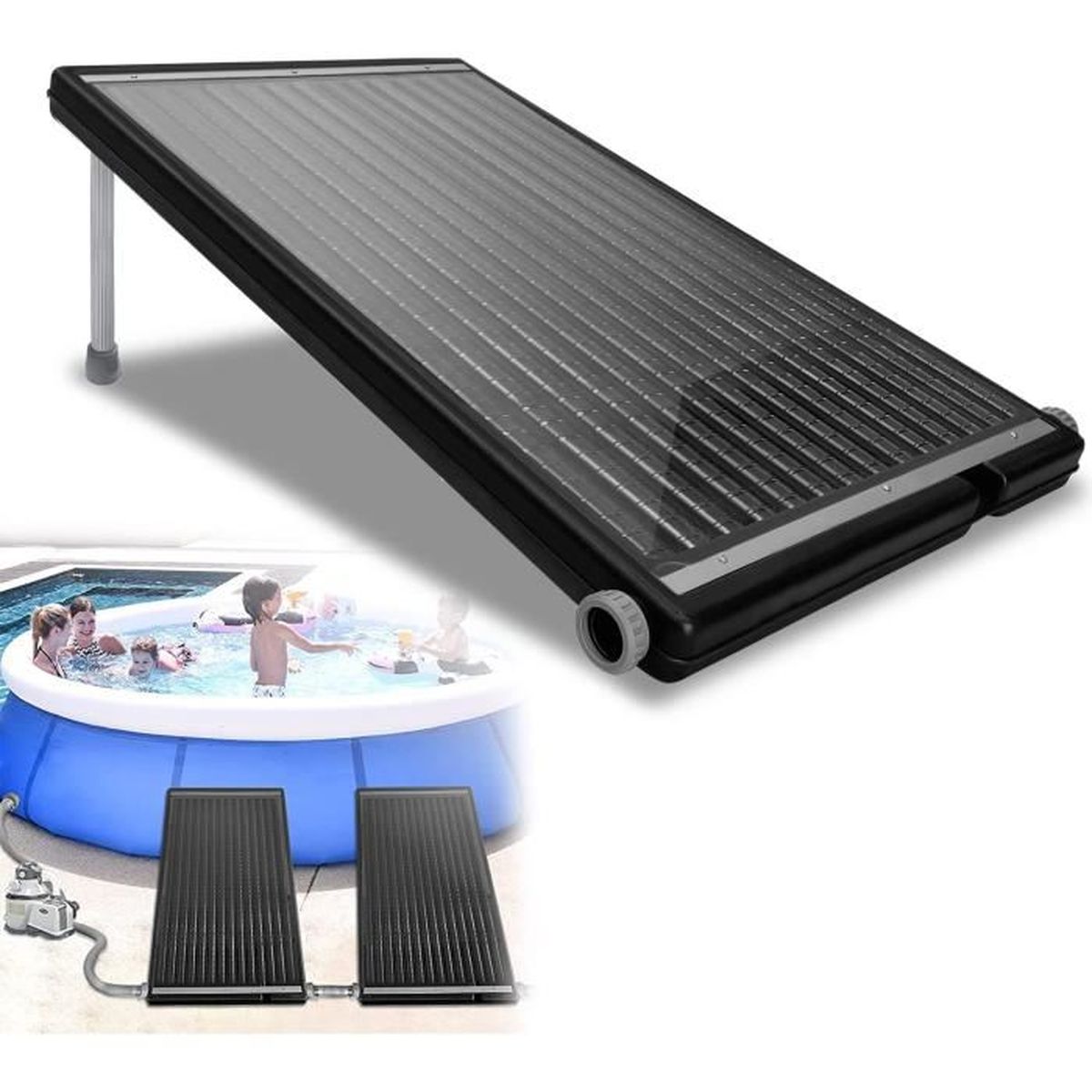 vidaXL 2x Chauffage Solaire pour Piscine Appareil de Chauffage pour Bassin 